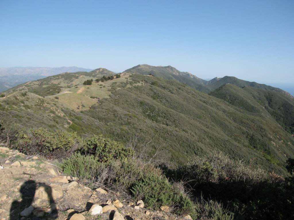 Looking back towards La Cumbre and the rugged topography.