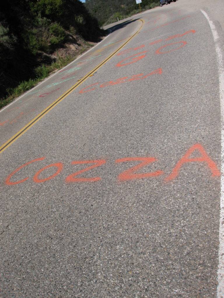 Leftovers from Day 6 of the Tour of California: Steven Cozza had some fan support at the KOM near Lake Casitas.