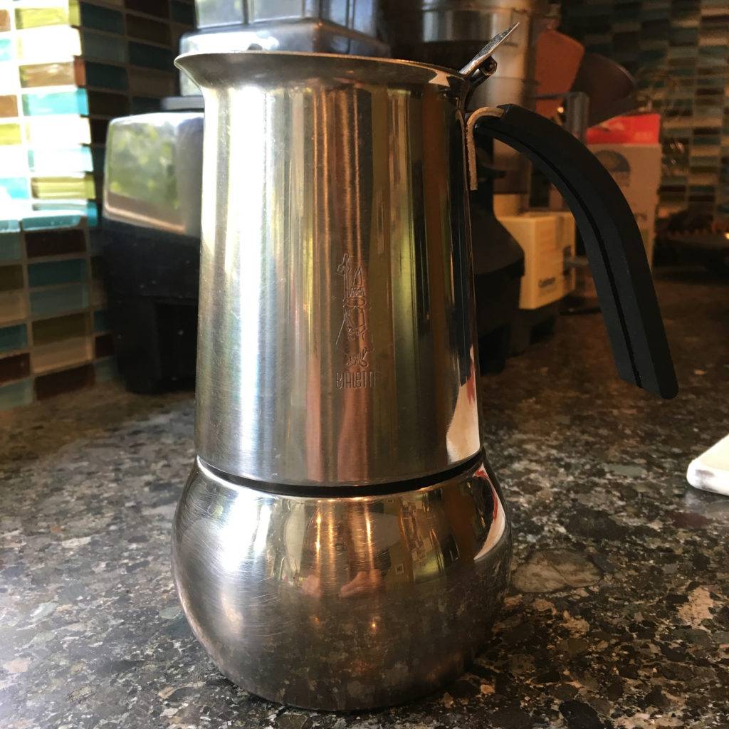 The sexy stainless steel Bialetti "Kitty"