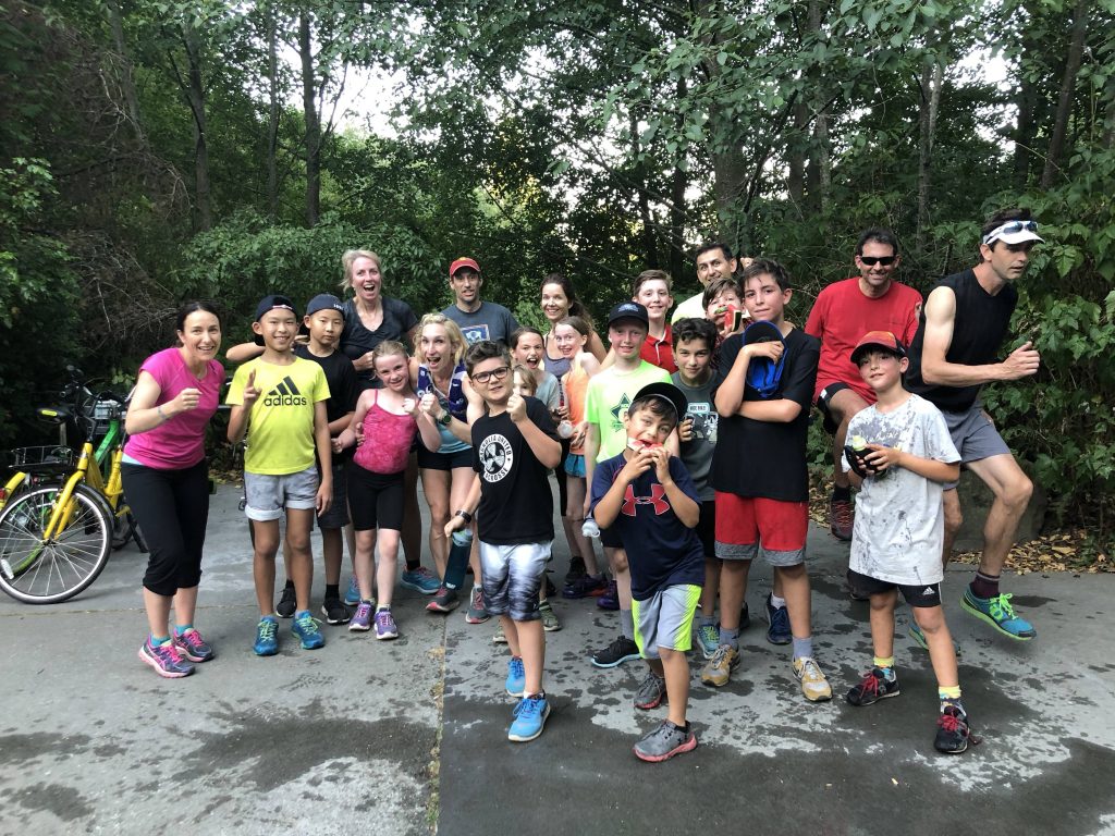 The group started out with runners from Salmon Bay elementary, but soon had runners from Magnolia and even guests from Shanghai, China
