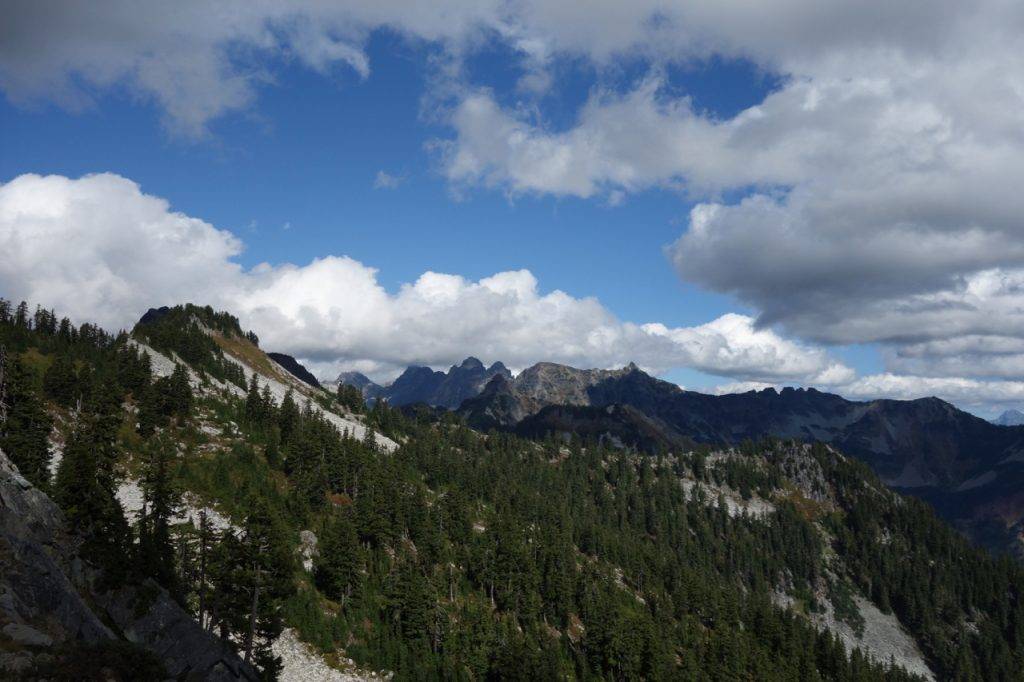 The view from Kendall Katwalk, September 18, 2016: Alpine Lakes Wilderness